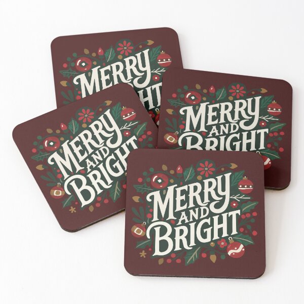 Item preview, Merry and Bright | Festive Holiday Christmas  designed and sold by Blessed Be Your Name.