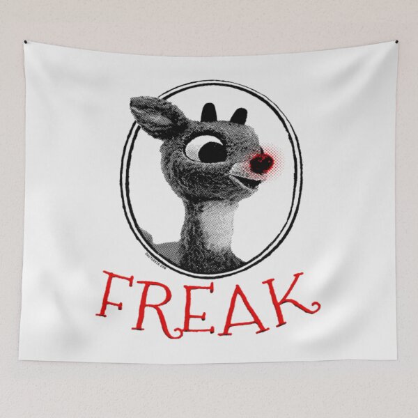 Item preview, FREAK Rudolph the Red Nosed Reindeer Christmas Parody designed and sold by Frizz-Nie.