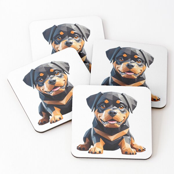 Item preview, Charming Geometric Rottweiler Artwork designed and sold by KiEgon.