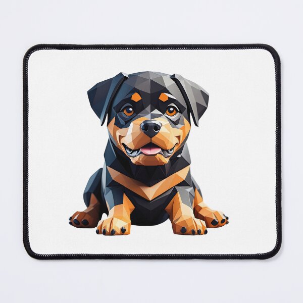 Item preview, Charming Geometric Rottweiler Artwork designed and sold by KiEgon.