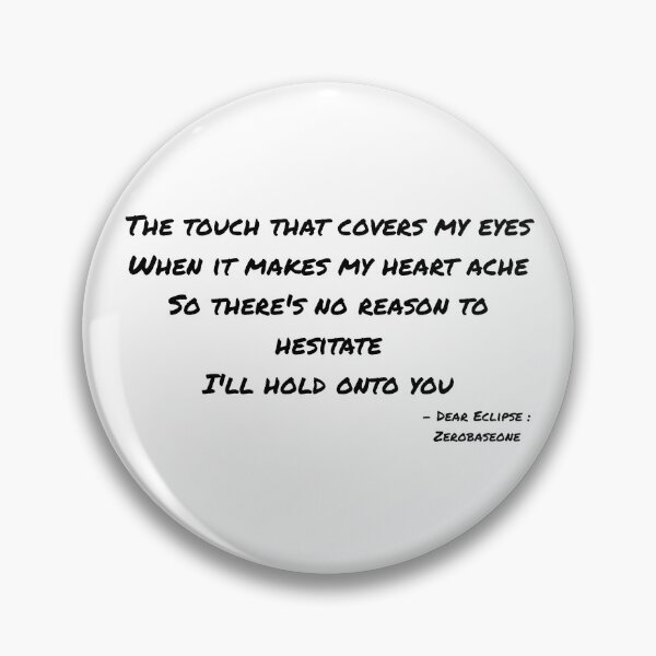 Item preview, Dear Eclipse By Zerobaseone Lyrics designed and sold by ArtRaftPro.