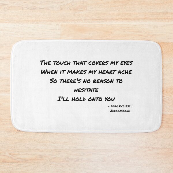 Item preview, Dear Eclipse By Zerobaseone Lyrics designed and sold by ArtRaftPro.