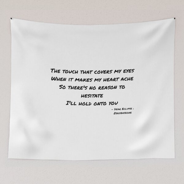 Item preview, Dear Eclipse By Zerobaseone Lyrics designed and sold by ArtRaftPro.