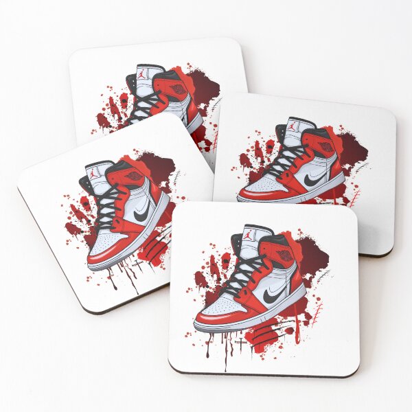 Item preview, "Street Style Red and White Sneaker Art – Bold Splash Design" designed and sold by PRIME4YOU.
