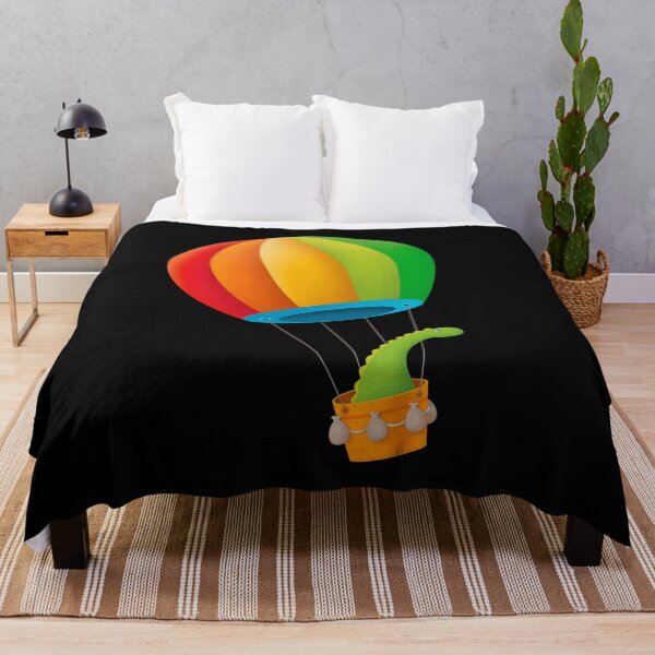 Item preview, Dinosaur in hot air balloon designed and sold by KasTanDesign.