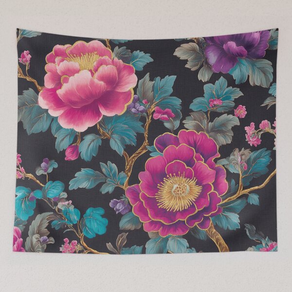 Item preview, Elegant Vintage Midnight Flowers designed and sold by GrinGalore.