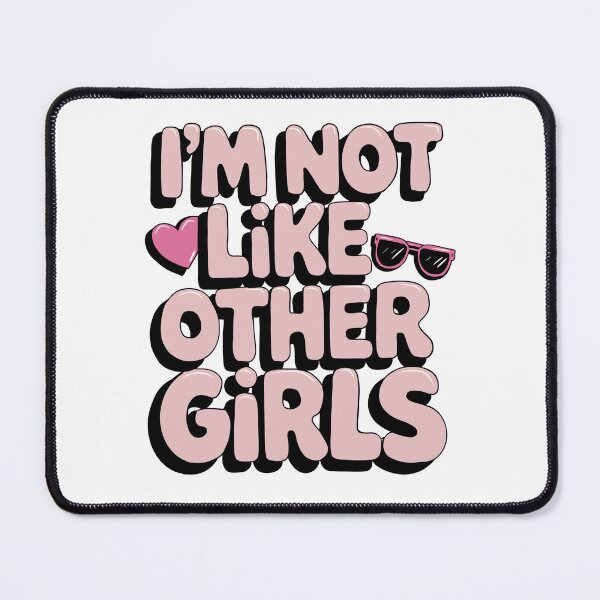 Item preview, i'm not like the other girls cute pink stickers designed and sold by Dospart.