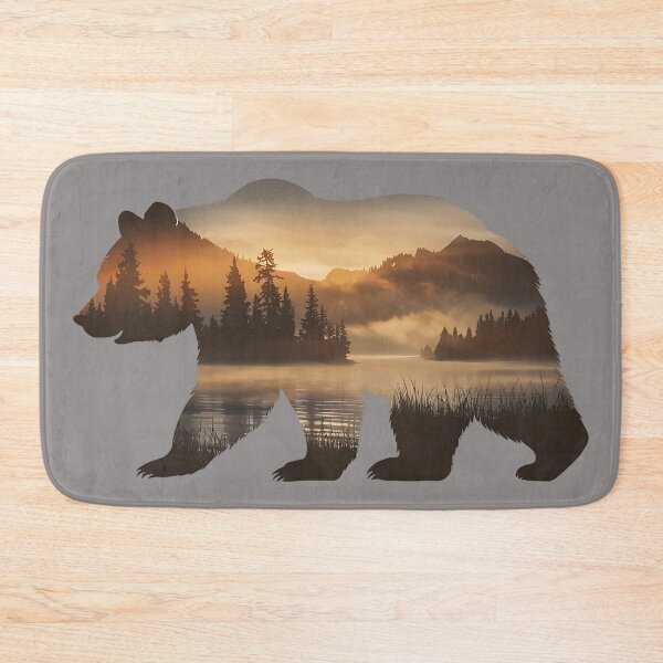 Item preview, Hidden Sunset Scenery within Bear Silhouette Design designed and sold by tarzbol.