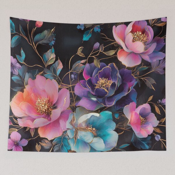 Item preview, Luxury Vintage Midnight Flowers designed and sold by GrinGalore.