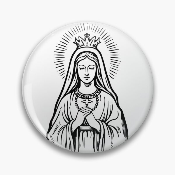 Item preview, Virgin Mary catholic faith sticker collection designed and sold by Dominika Farkašová.