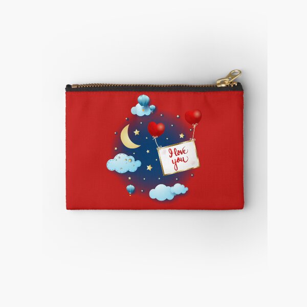Item preview, I love you, flying hearts at night designed and sold by LuisaVenturoli.