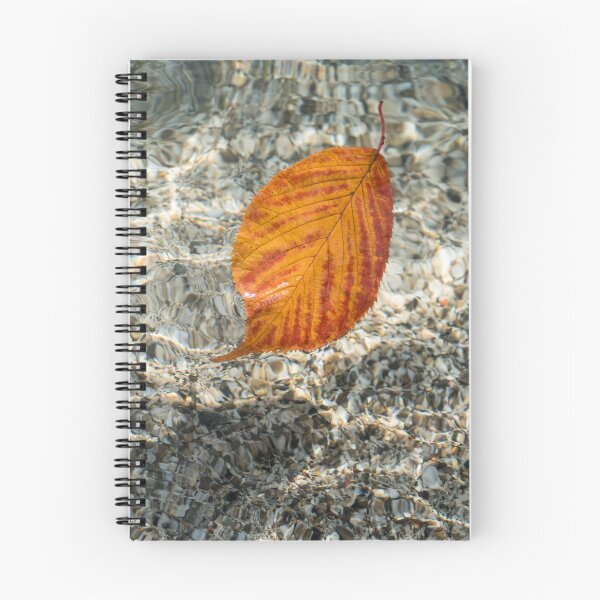 Item preview, Autumnal Bijou - Floating Cherry Leaf in Vibrant Orange Vermilion designed and sold by Georgia Mizuleva.