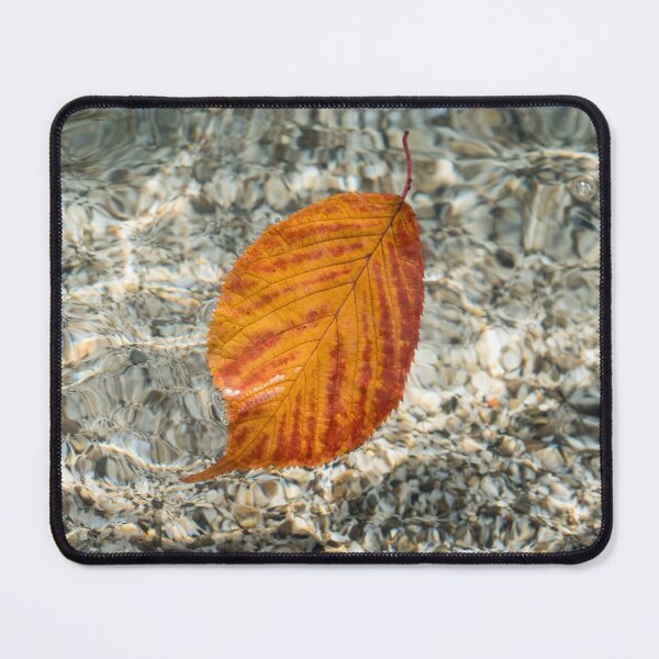 Item preview, Autumnal Bijou - Floating Cherry Leaf in Vibrant Orange Vermilion designed and sold by Georgia Mizuleva.
