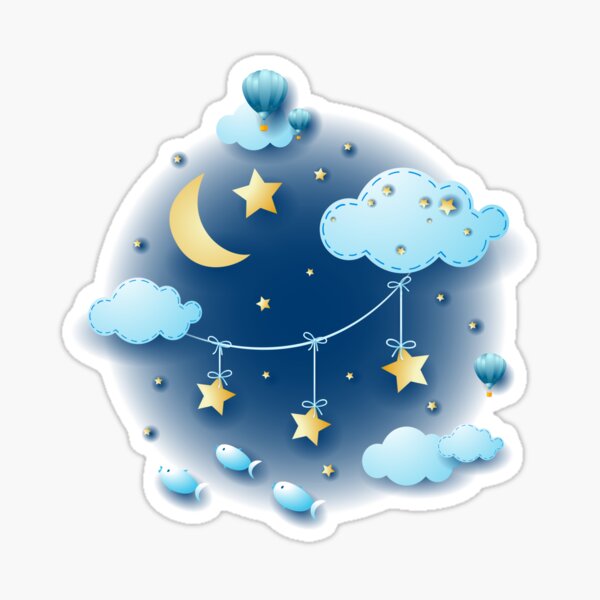 Item preview, Night of Dreams, hanging stars designed and sold by LuisaVenturoli.