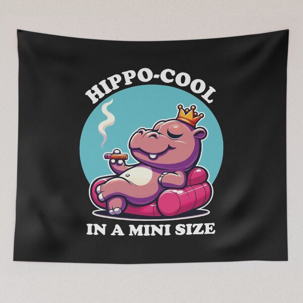 Item preview, Hippo Cool in a Mini Size designed and sold by jaiahshop.