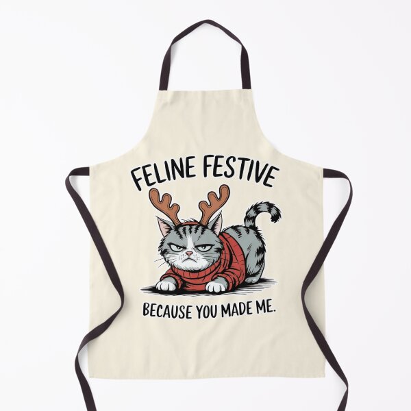 Item preview, Feline Festive Because You Made Me Christmas Cat designed and sold by Dream-Fab.
