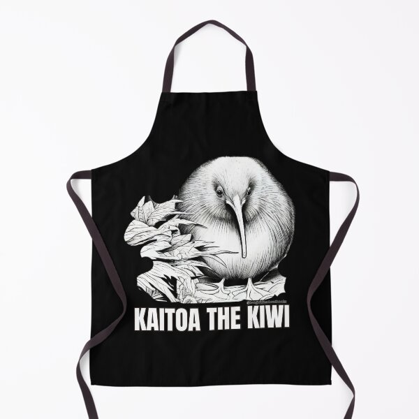 Item preview, Kaitoa the Kiwi black and white designed and sold by LWCBooks.
