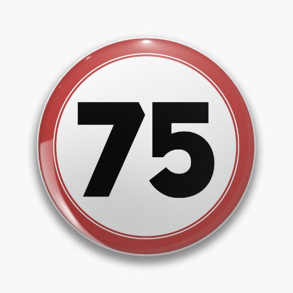 Item preview, Speed limit 75, happy 75th birthday designed and sold by Wolagno.