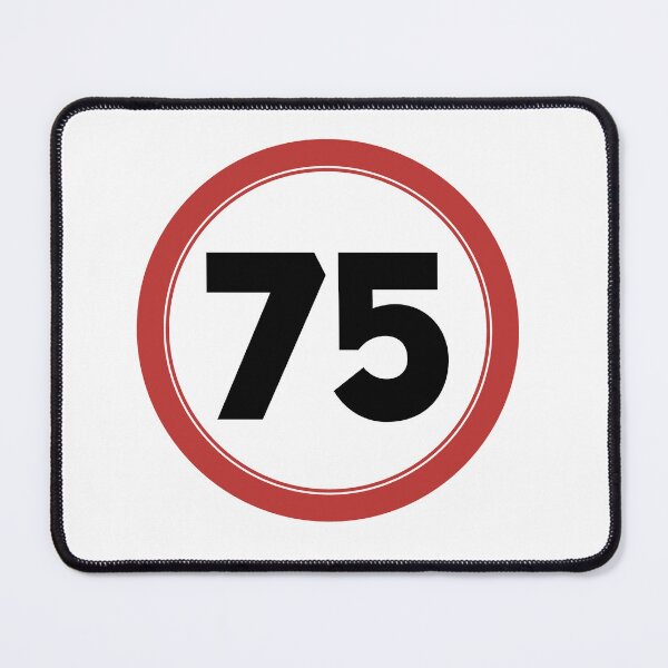 Item preview, Speed limit 75, happy 75th birthday designed and sold by Wolagno.