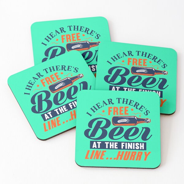Item preview, I Hear There's Free Beer At The Finish Line...Hurry designed and sold by ChemicalXShop.