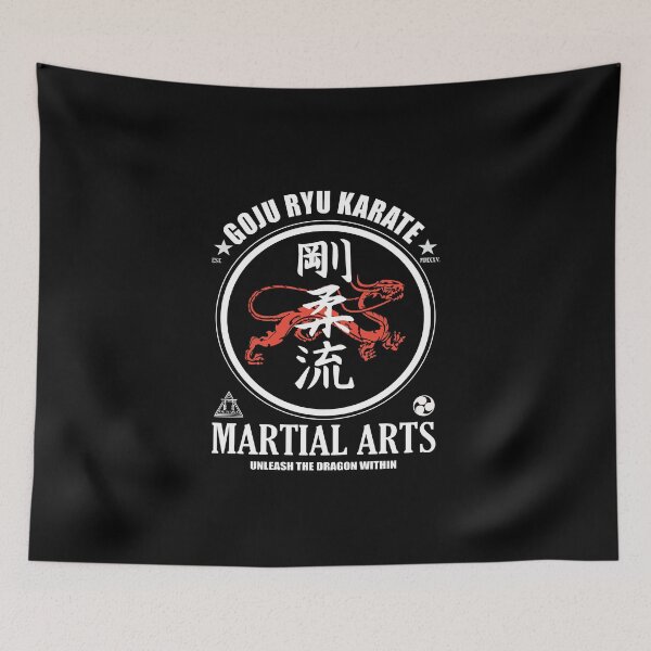 Item preview, Goju-Ryu Karate Dragon - Strength and Wisdom in Kanji Style designed and sold by RetroMaritalArt.