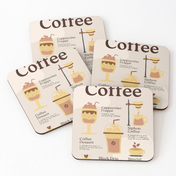 Item preview, Five Types of Coffee designed and sold by MurellosArt.