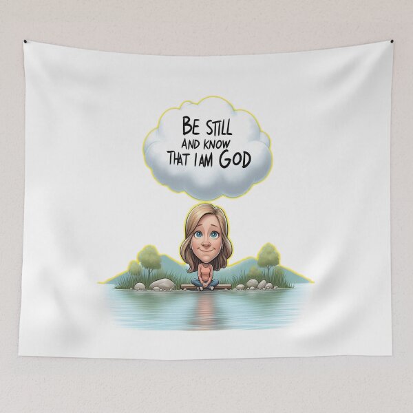 Item preview, Be still and know that I am God Faith-Based Fashion Christian Design designed and sold by FaithfulFinds24.