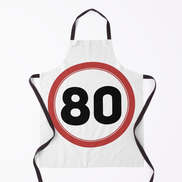 Item preview, Speed limit 80, happy 80th birthday designed and sold by Wolagno.