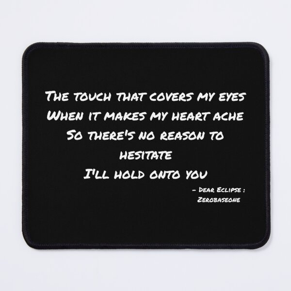 Item preview, Dear Eclipse By Zerobaseone Lyrics designed and sold by ArtRaftPro.