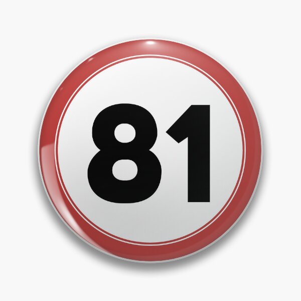 Item preview, Speed limit 81, happy 81st birthday designed and sold by Wolagno.