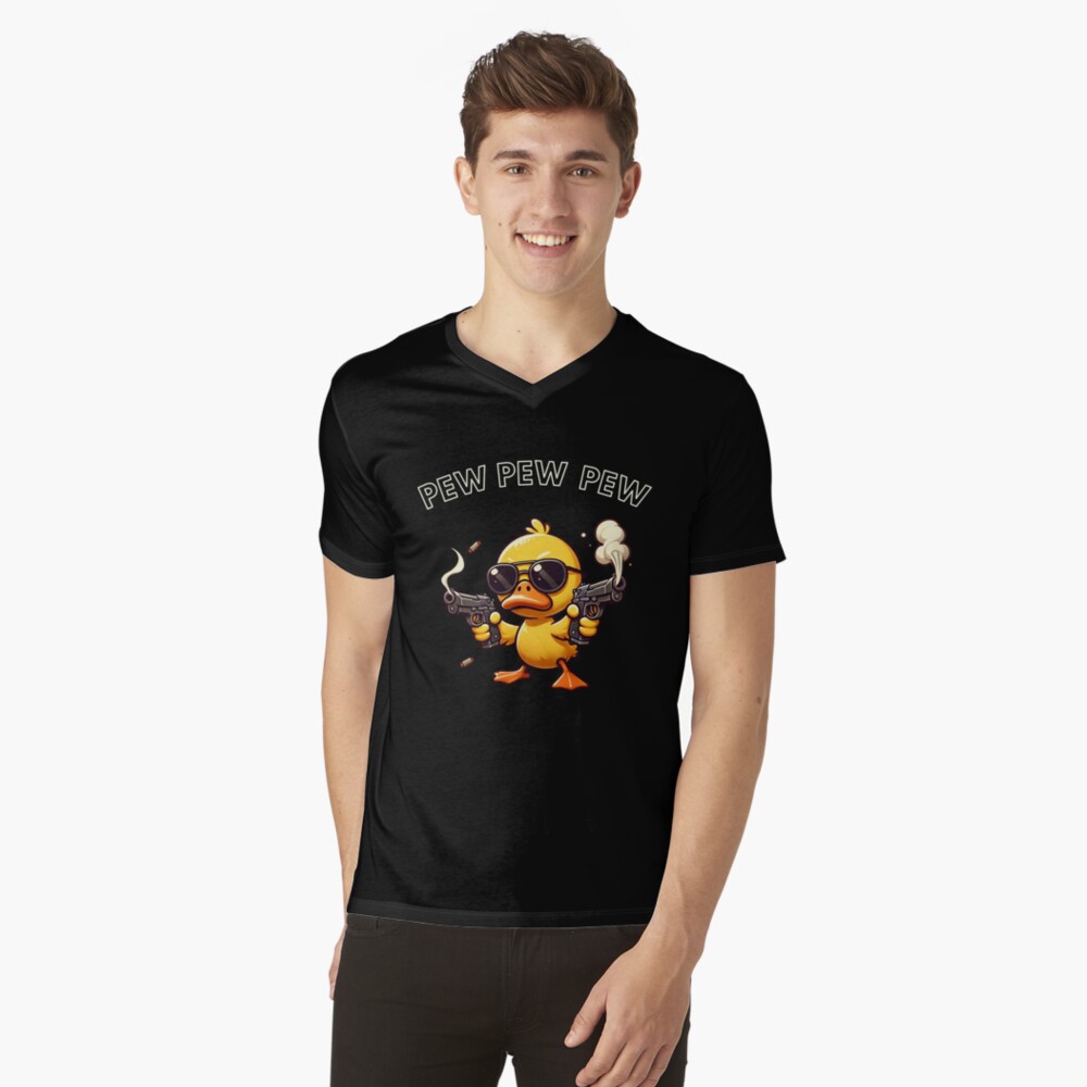 Vista previa del artículo con la obra «Camiseta de cuello en V», diseñado y vendido por RicooArt.
