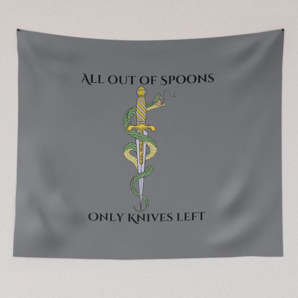 Item preview, All out of spoons only knives left (Snake) designed and sold by CaitlynConnor.