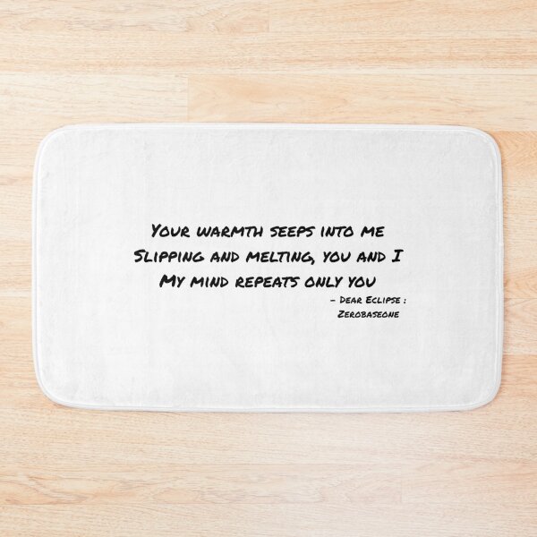 Item preview, Dear Eclipse By Zerobaseone Lyrics designed and sold by ArtRaftPro.