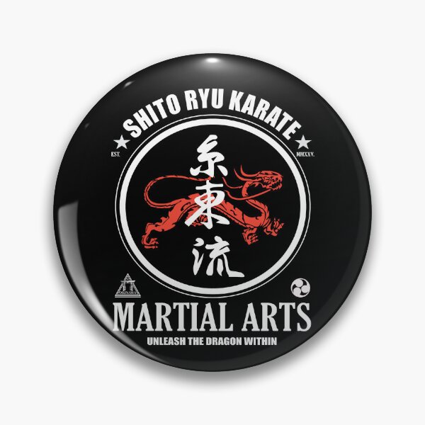 Item preview, Shito-Ryu Karate Dragon - Power and Grace in Kanji Design designed and sold by RetroMaritalArt.
