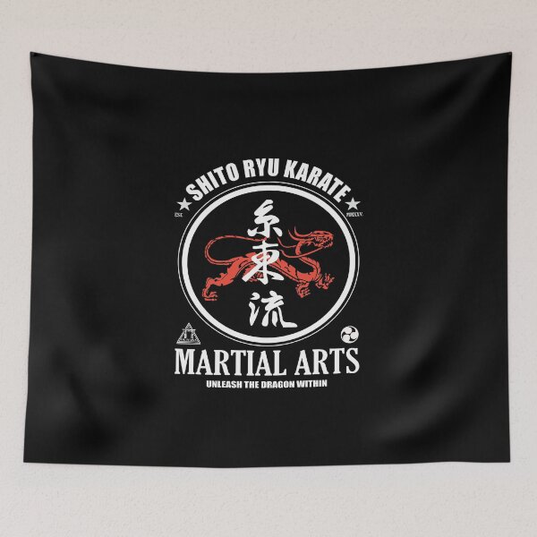 Item preview, Shito-Ryu Karate Dragon - Power and Grace in Kanji Design designed and sold by RetroMaritalArt.