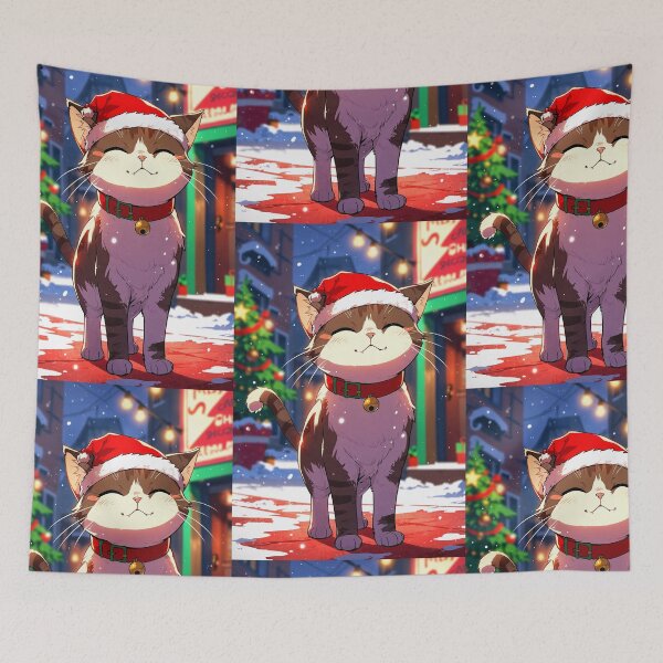 Item preview, A Happy Cat on Christmas Night designed and sold by Universe-Aliens.