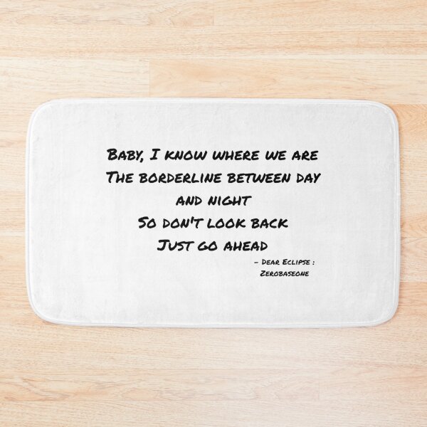 Item preview, Dear Eclipse By Zerobaseone Lyrics designed and sold by ArtRaftPro.