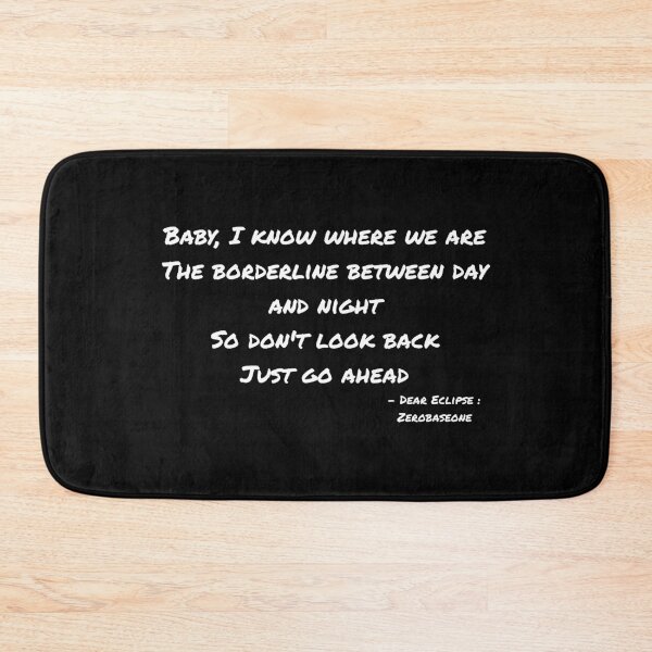 Item preview, Dear Eclipse By Zerobaseone Lyrics designed and sold by ArtRaftPro.