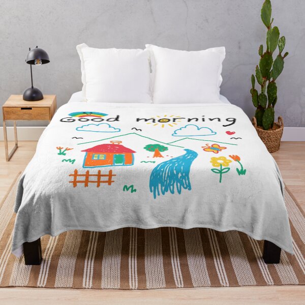 Item preview, Good Morning Kids Drawing designed and sold by Quilimo Studio.
