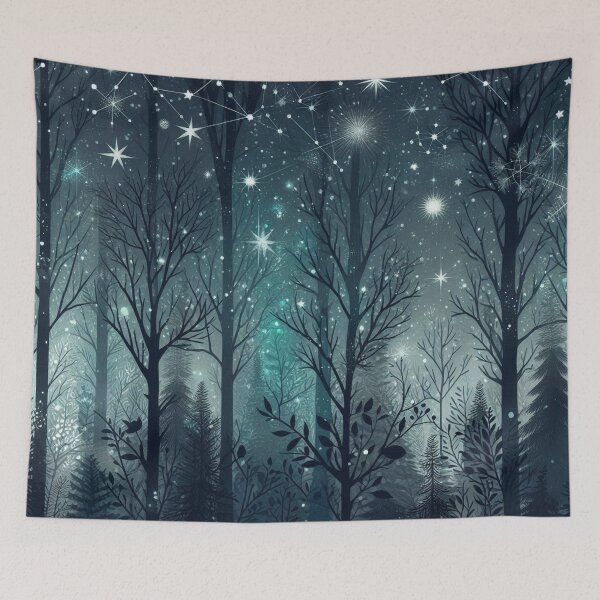 Item preview, Starry Night in the Enchanted Forest designed and sold by TeslaSt0re.