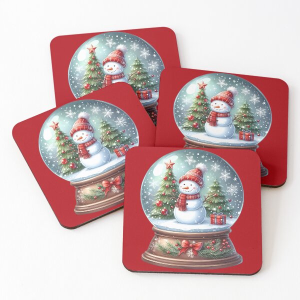 Item preview, Christmas Snoglobe Snowman Watercolour designed and sold by MoonMonkeyNbear.
