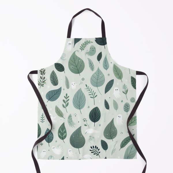 Item preview, Whimsical Ghostly Leaf Pattern designed and sold by TeslaSt0re.