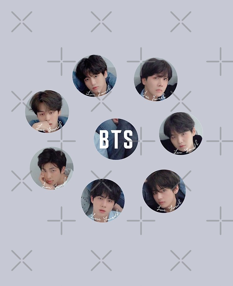 Bts Love Yourself Tear Sticker Set R Version Ipad Case Skin By Seleenashrestha Redbubble