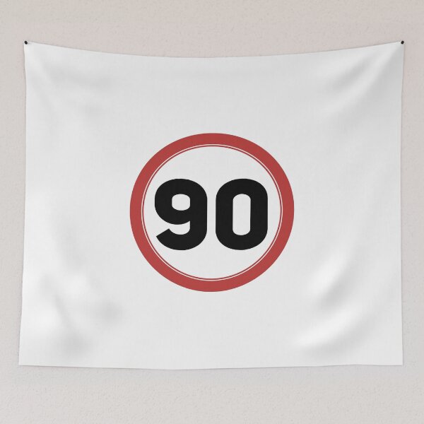 Item preview, Speed limit 90, happy 90th birthday designed and sold by Wolagno.