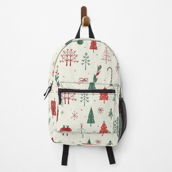 Item preview, Scandinavian Holiday Forest, Minimalistic Merry Christmas Pattern, Whimsical Winter Wonderland Art Print, Holiday Cheer Charm Poster designed and sold by Kintsugi99.