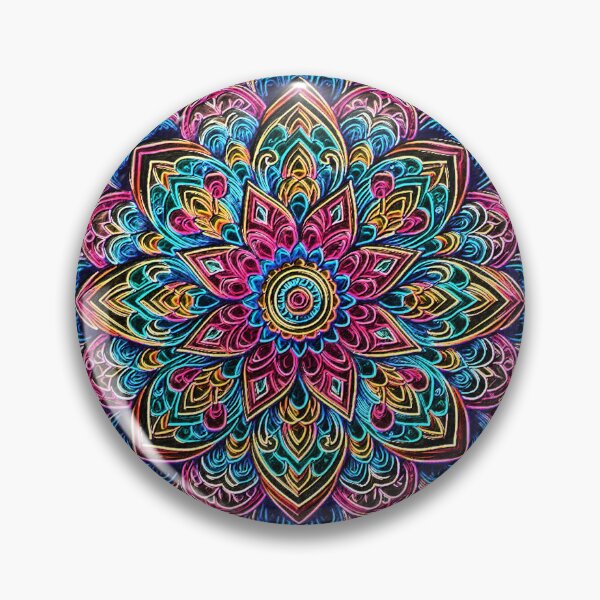 Item preview, Neon mandala designed and sold by ALi-creations.