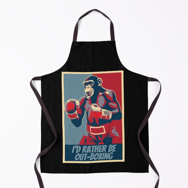 Item preview, I'd Rather Be Out-Boxing Boxing Chimpanzee Hope designed and sold by TrueArtsStore.