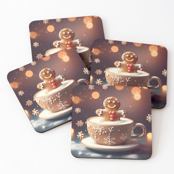 Item preview, Cozy Christmas Coffee with Dunked Gingerbread Treat designed and sold by CoolVisionStd.