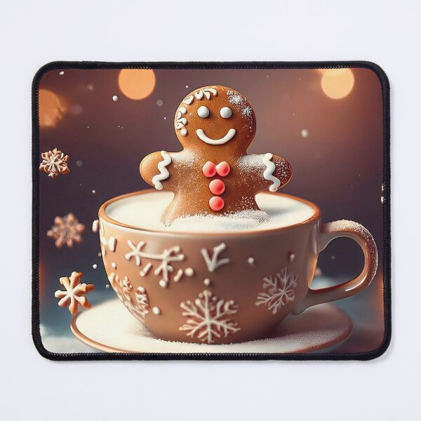 Item preview, Cozy Christmas Coffee with Dunked Gingerbread Treat designed and sold by CoolVisionStd.