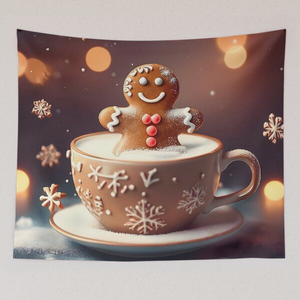Item preview, Cozy Christmas Coffee with Dunked Gingerbread Treat designed and sold by CoolVisionStd.